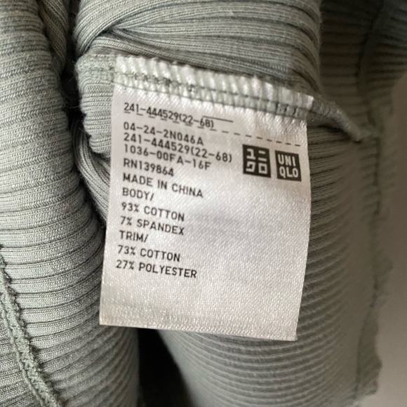Uniqlo sz S ribbed tank top - Picture 6 of 8